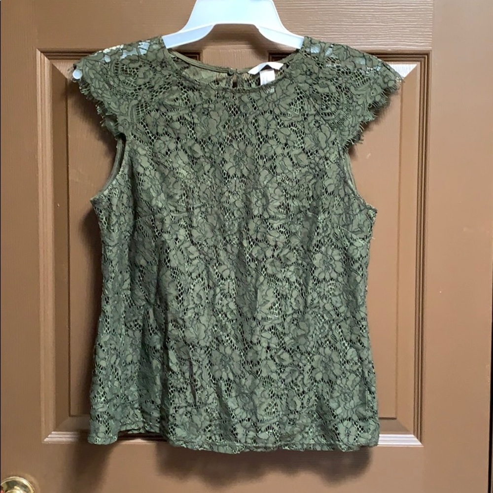 H&M green top